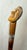 Antique 1800's Hand Carved Nut Wood Sterling Silver Man Face Walking Stick Cane For Sale - Image 14 of 17