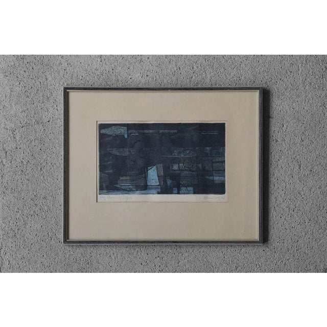 1960s Bertil Lundberg, Komposition, Etching, 1962, Framed For Sale - Image 5 of 5