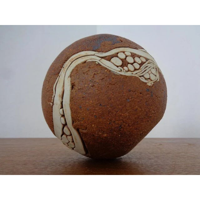Danish Raku Studio Pottery Vase, 1960s For Sale - Image 11 of 16