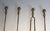 1970s Set of 5, 1970s Neoclassical brass pineapple fireplace tools in the style of Maison Baguès For Sale - Image 5 of 12