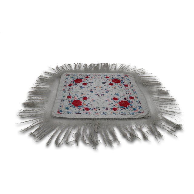 1960s Cantonese Silk Embrodery For Sale - Image 4 of 4