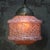 French “clichy” pink coloured glass pendant lamp brass glass holder 2 meter black cotton flex e26 / e27 this piece is...