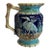 Late 19th Century Footed Majolica Heron and Bamboo Jug For Sale