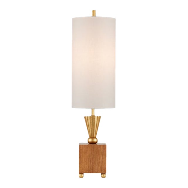 Contemporary Wood and Metal Table Lamps For Sale