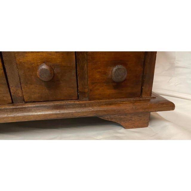 Wood Antique 18 Drawer Apothecary Cabinet For Sale - Image 7 of 12