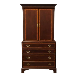 Hickory White American Masterpiece Collection 40" Banded Wood Tv Armoire / Media Cabinet 9100-45