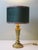 Vintage Brass Table Lamp with Custom Green Velvet Shade and Panther Trim from JAB Anstoetz, 1970 For Sale - Image 10 of 11