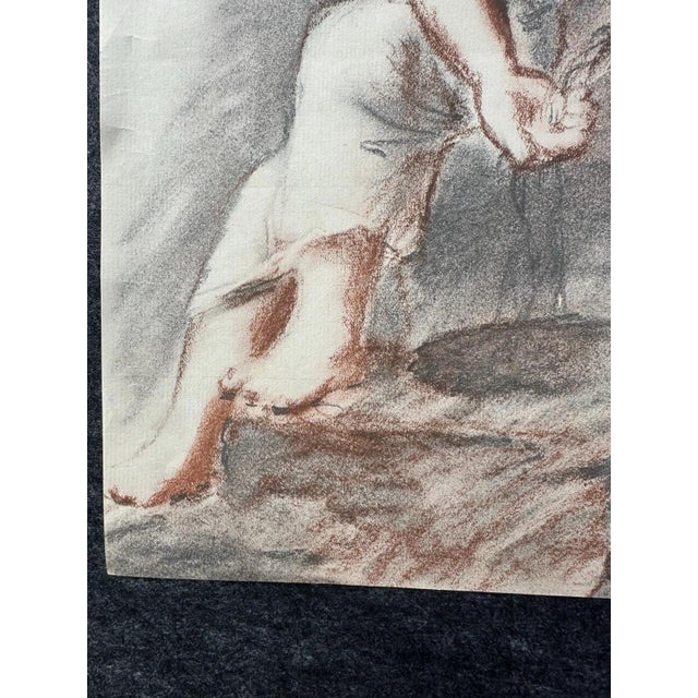 After Pablo Picasso, Woman at the Fountain, 1921, Chalk on Paper For Sale - Image 7 of 13