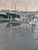 Impressionist Paul Strahm Original Ca Plein Air Impressionist Seascape Boats Harbor Signed For Sale - Image 3 of 4