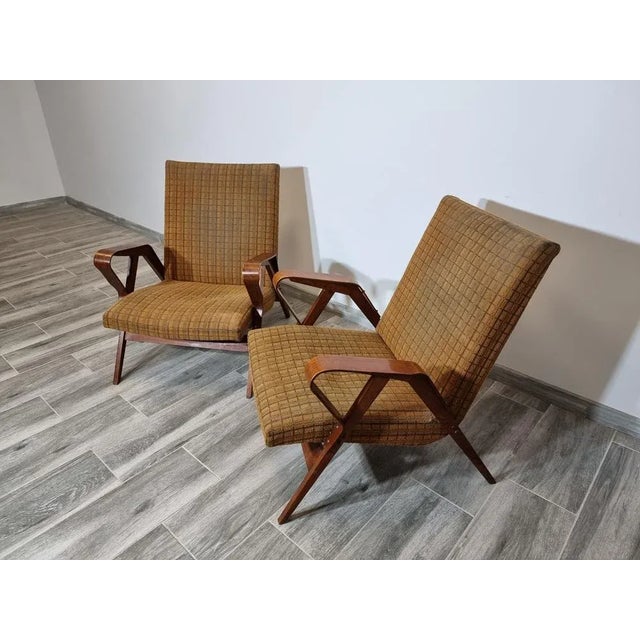 Set of Tatra Armchairs by Fantisek Points, in Good conditions. Designed 1960 to 1969 This piece is attributed to the...