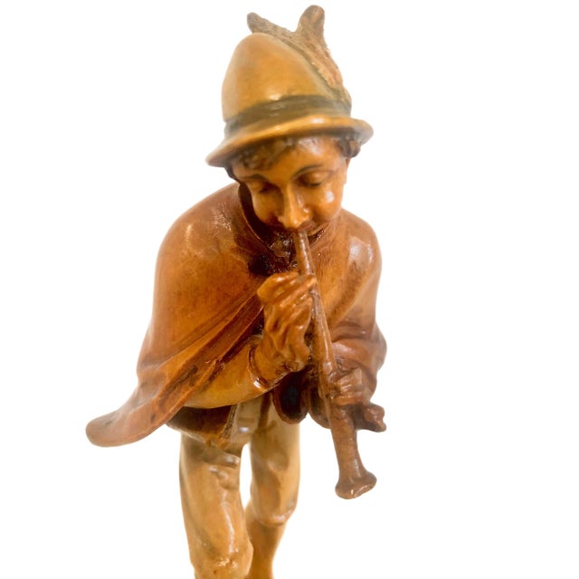 Mid 20th Century Tyrolian Wood Carving Depicting the Pied Piper of Hamelin For Sale - Image 5 of 8