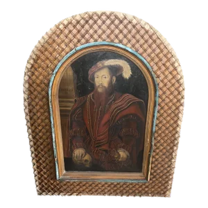Contemporary Portrait Painting of Henry Vlll by Mohamed Hadid
