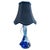 Twisted Cobalt Sommerso Crystal Table Lamp from Val Saint Lambert, 1953 For Sale - Image 10 of 10