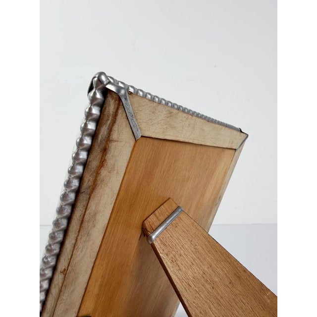 Mid-Century Modern Italian Embossed Tin Tabletop Picture Frame, 1930s For Sale - Image 17 of 18
