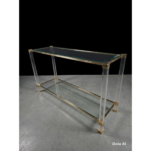 Vintage French Console Table by Pierre Vandel, 1970s For Sale - Image 9 of 10