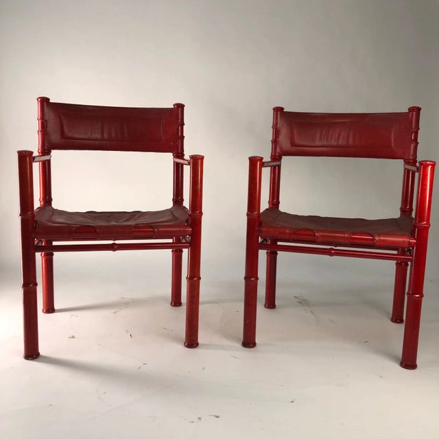 Billy Haines Style Faux Bamboo Chairs - a Pair For Sale - Image 12 of 12