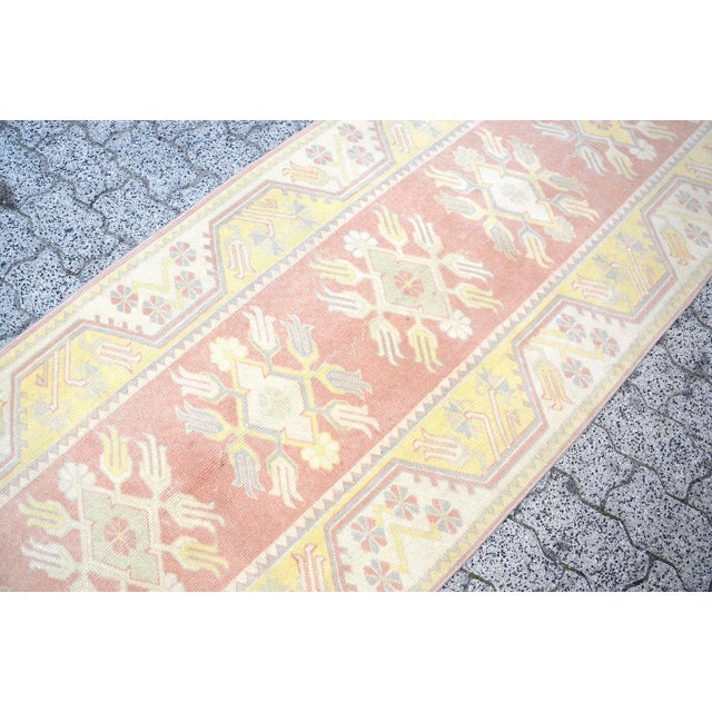 1960s Vintage Turkish Hallway Runner For Sale - Image 5 of 11