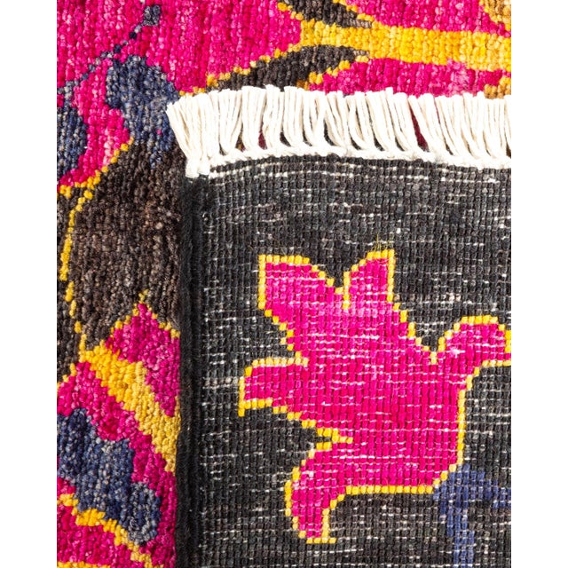 2000 - 2009 Arts & Crafts Hand-Knotted Area Rug - Purple, 8' 0" x 10' 0" For Sale - Image 5 of 8