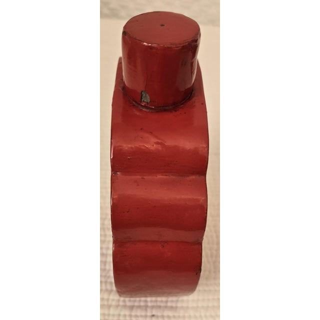 Late 19th Century Collection of Antique Chinese Red Lacquer Trays, Dishes, Boxes and Tea Caddy For Sale - Image 10 of 17