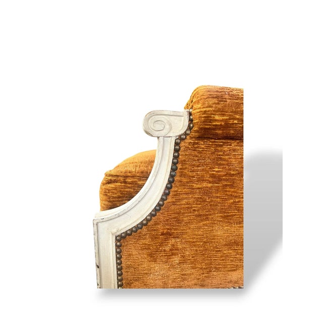 Textile Louis XVI Style Living Room Set, 1970s, Set of 3 For Sale - Image 7 of 14