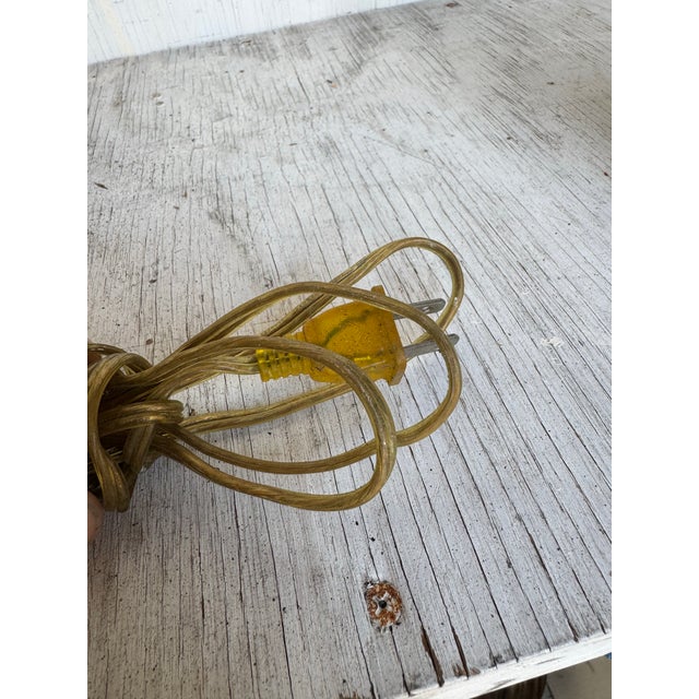 Vintage Hollywood Regency Solid Travertine Stone Lamp For Sale - Image 10 of 11