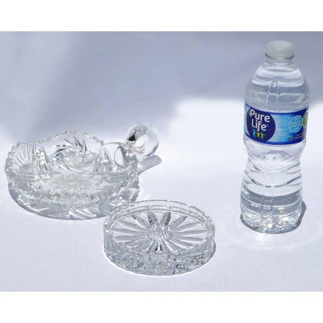 Early 20th Century American Brilliant Period Cut Glass Bowl Handle Sawtooth 50% Lead For Sale - Image 10 of 16