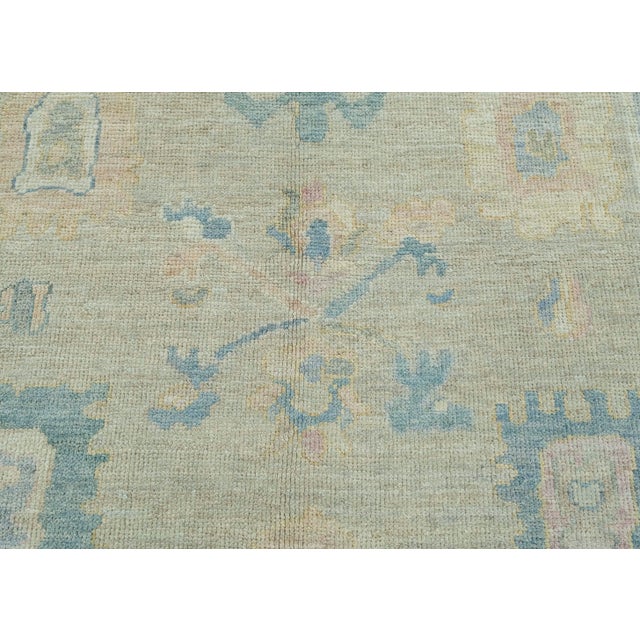 Turkish Oushak Rug 5'1" x 7'2" #17362 For Sale In Houston - Image 6 of 8
