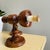 Brown Portuguese Rustic Wood and Glass Wall Sconces, 1990s, Set of 2 For Sale - Image 8 of 11