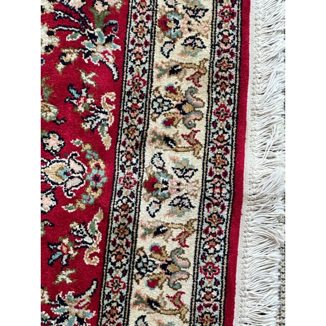 Vintage Indian Silk Rug, 1990s For Sale - Image 3 of 18