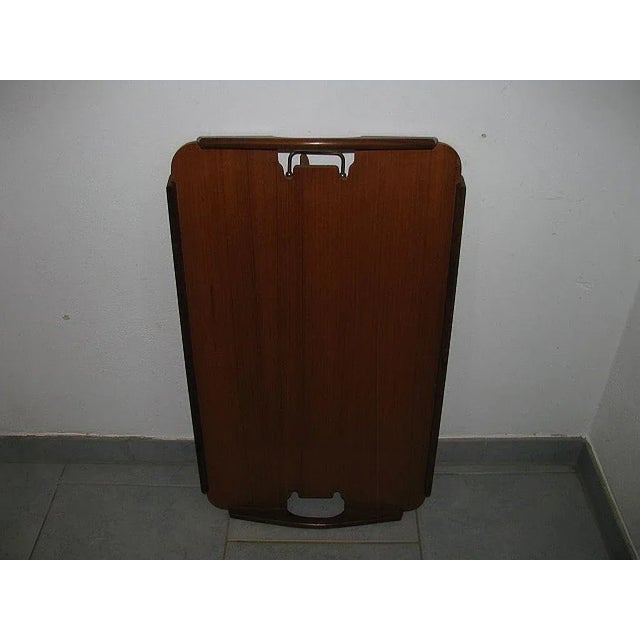Aase Dreieri Ganddal Norway . Designer - Bendt Winge . Serving Tray Folding Table. Teak & Oak 1960s This piece has an...