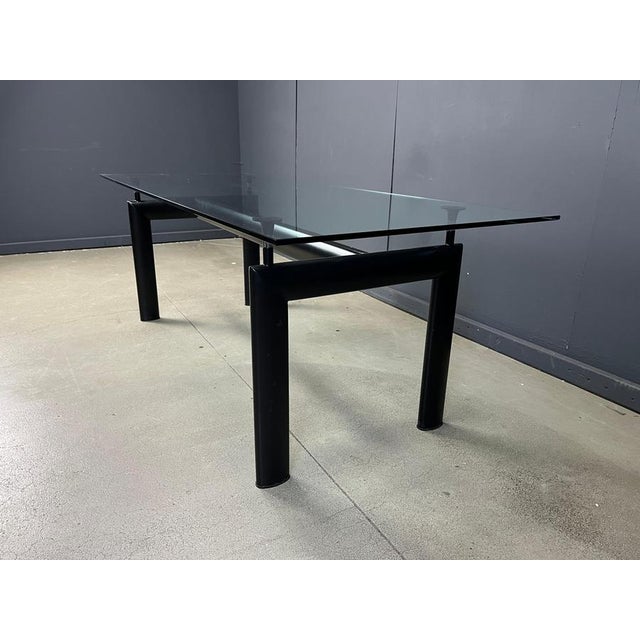 Metal LC6 Dining Table attributed to Le Corbusier for Cassina, 1990s For Sale - Image 7 of 12