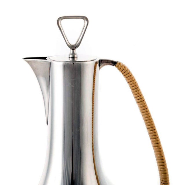Mid 20th Century Rare Sterling Silver Coffee Service by Sigvard Bernadotte for Georg Jensen - 4 pcs For Sale - Image 10 of 12