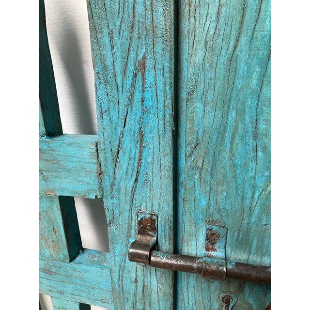Gate Triple Arched With Spires Blue For Sale - Image 6 of 13