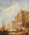 This beautiful oil on canvas painting by Jane Vivian (Active 1869-1890) beautifully captures a stunning Venetian Scene,...