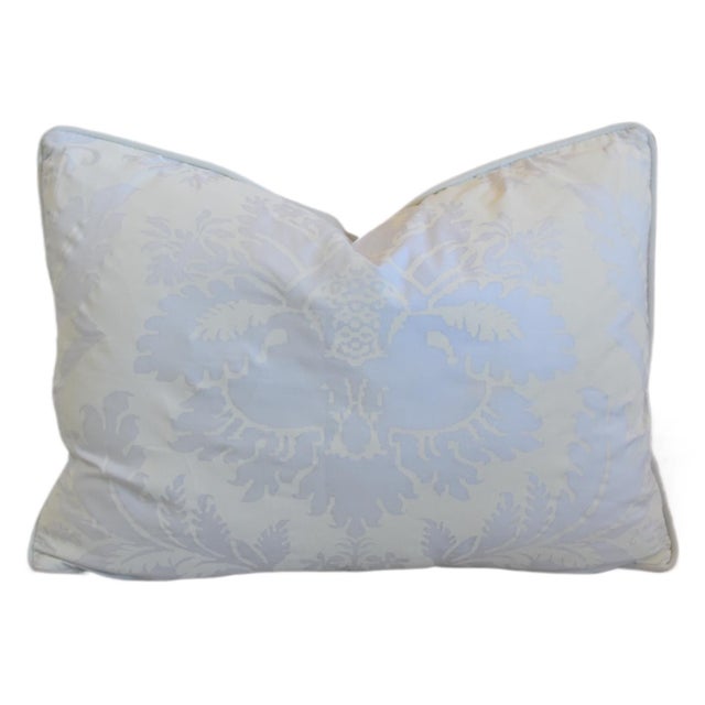 French Provincial Mariano Fortuny Glicine Lavender Feather/Down Italian Pillow For Sale - Image 3 of 6