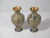 A wonderful pair of vintage Chinese cloisonne vases. They are made of brass with a decorative overlay enamel design of...