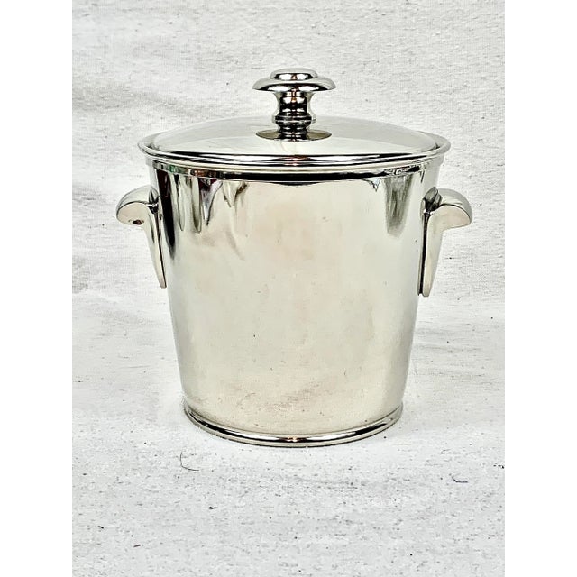 Pottery Barn Chrome Ice Bucket For Sale - Image 9 of 9