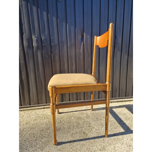 Vintage Beech Chairs, 1960s, Set of 5 For Sale - Image 10 of 14