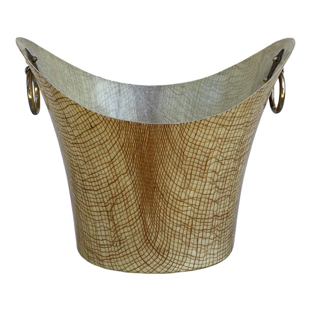 1950's Kimball Fiberglass Waste Basket /Ice Bucket For Sale