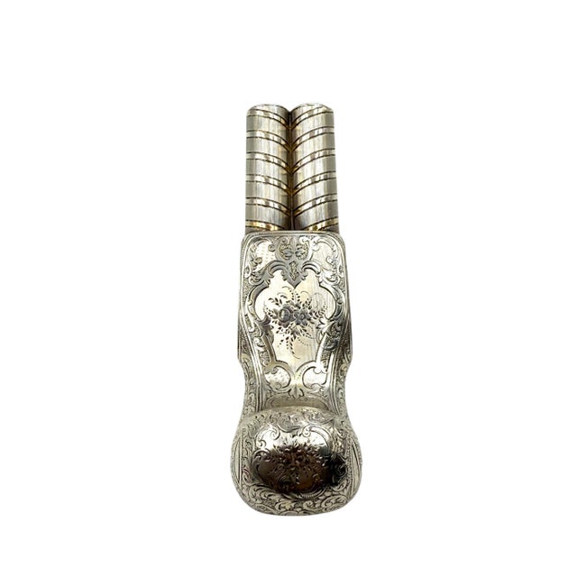 Gun-Shaped Silver Vermeil Snuff Cigarette Box, France, Early 20th Century For Sale - Image 16 of 17
