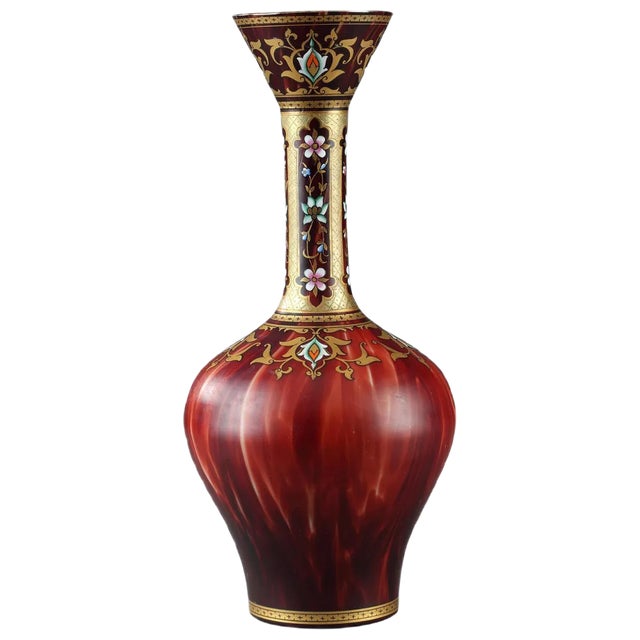 Late 19th Century Opaline Vase For Sale