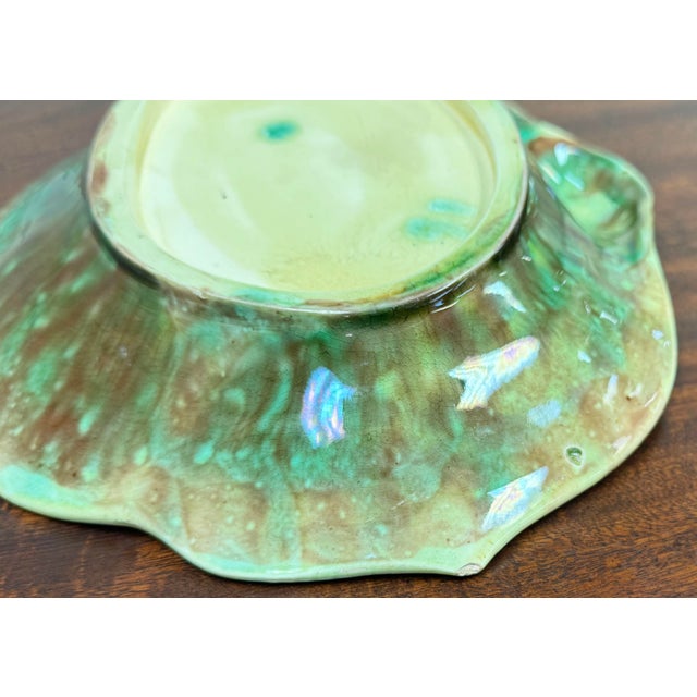 Antique Majolica Serving Dish For Sale - Image 10 of 10