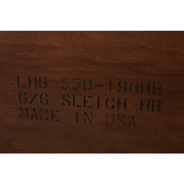 Lexington King Size Cherry Sheraton Style Bed For Sale - Image 18 of 18