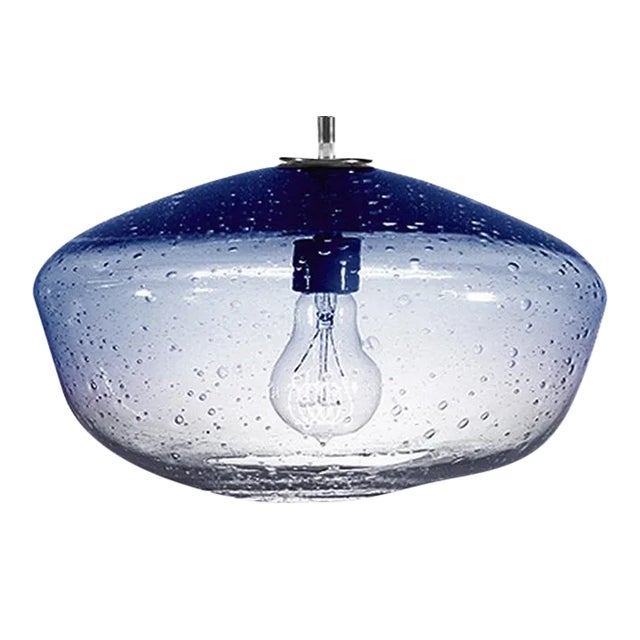 Galaxy Pendant Light from the Fizz Collection in Steel Blue For Sale