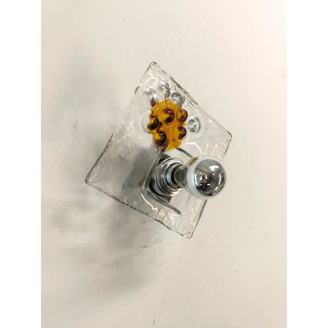 Mid-Century Modern Wall Light in Murano from Mazzega For Sale - Image 3 of 11