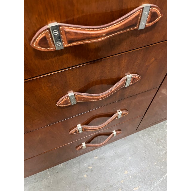 Late 1990s Modern Hollywood Sideboard With Leather Pulls by Ralph Lauren Home Collection For Sale - Image 12 of 18