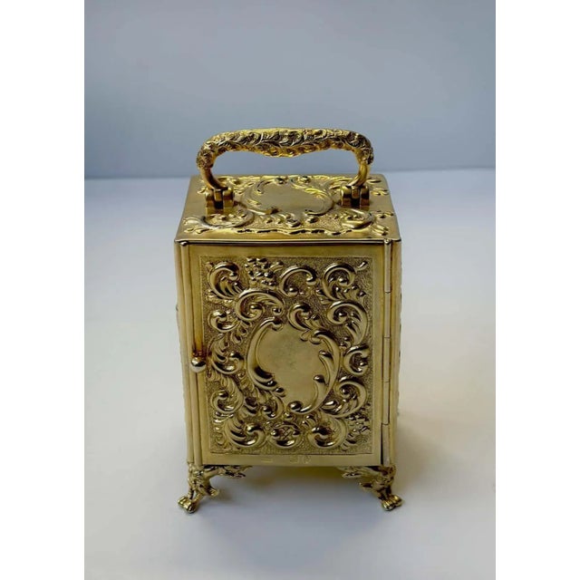 R&c Paris Brass Carriage Clock, Circa 1900's For Sale - Image 4 of 9