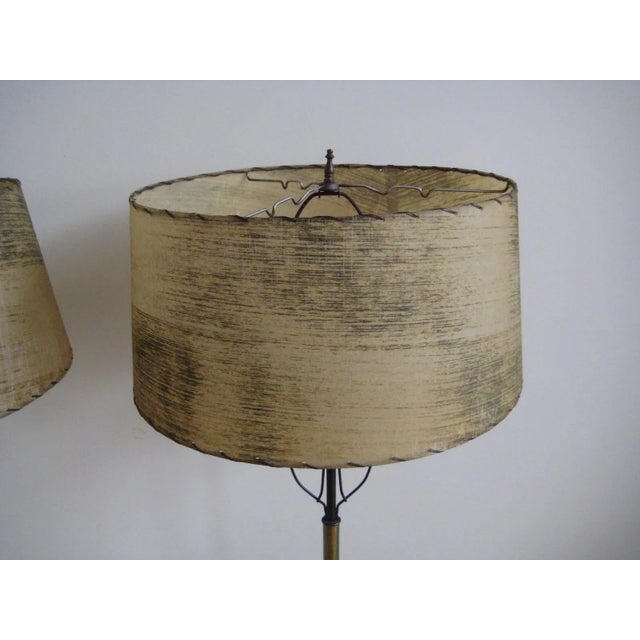 Mid-Century Parzinger Iron Floor Lamp For Sale - Image 9 of 9