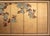 Japanese C. 1970s Chinese Six-Panel Gold Leaf Painted Screen "Blossoming Plum Tree" For Sale - Image 3 of 14