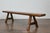 Mid 20th Century Rustic Pine Bench with Hand-Hewn Details – Versatile American Craftsmanship For Sale - Image 4 of 10